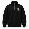 AFTRVALE Hoogtelijn zwarte halfzip sweater met logo