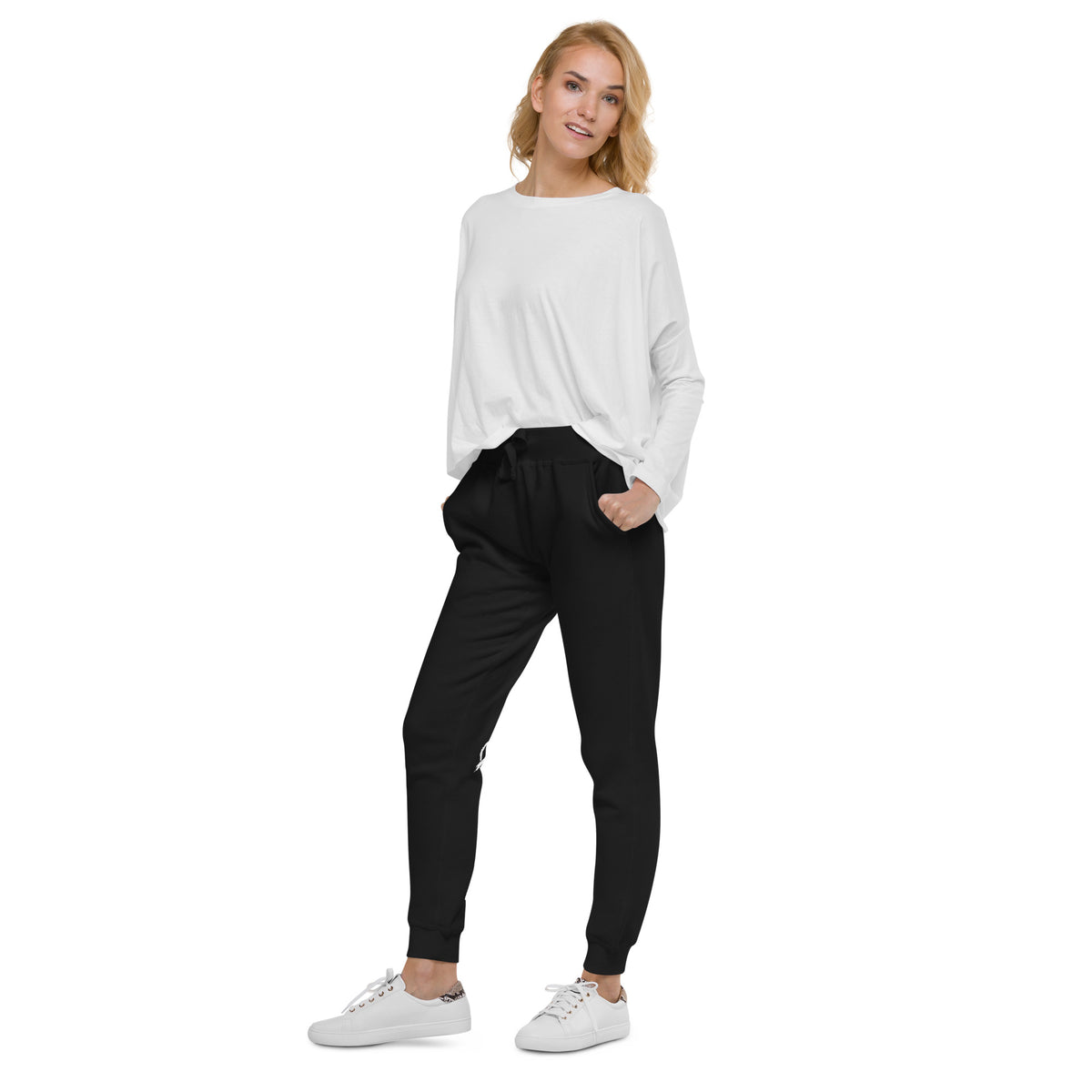 AFTRVALE Unisex Fleece Joggingbroek – zwart