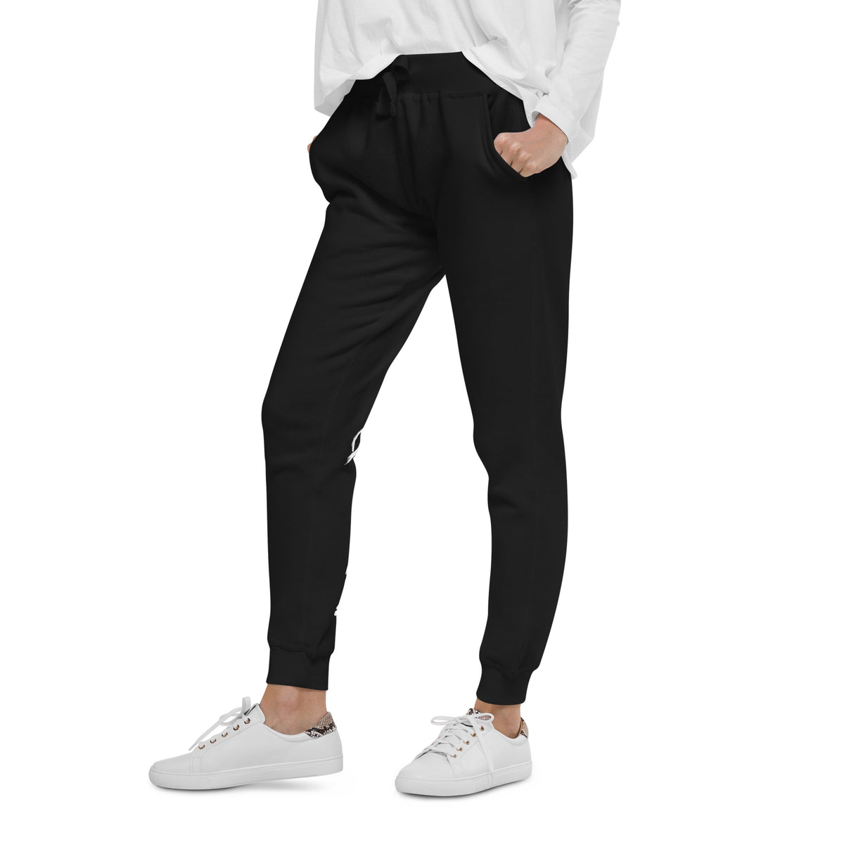 AFTRVALE Unisex Fleece Joggingbroek – zwart